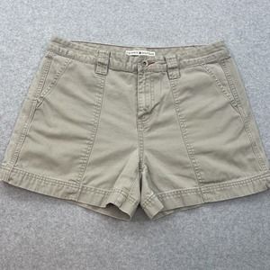 Tommy Hilfiger Women's Beige Khaki Shorts Size 10 Vintage Slight Staining